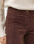 Wijde broek met hoge taille, grote lengte (chocolade)