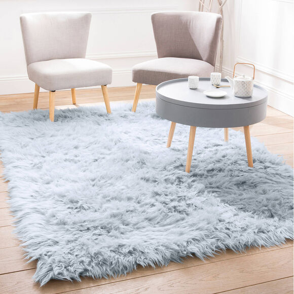 Tapijtje met lange polen (gletsjerblauw)