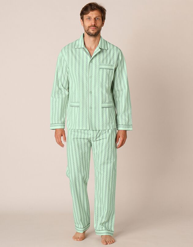 Pyjama - popeline van katoen (groen)