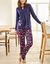 Pyjama-T-shirt met lange mouwen (marine)