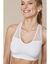 Soutien-gorge brassière coton dos dentelle - lot de 2 (blanc + poudre)