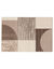Tapis d&eacute;coratif motif g&eacute;om&eacute;trique (taupe)