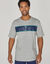 T-shirt pyjama rayure plac&eacute;e manches courtes (gris chin&eacute;)