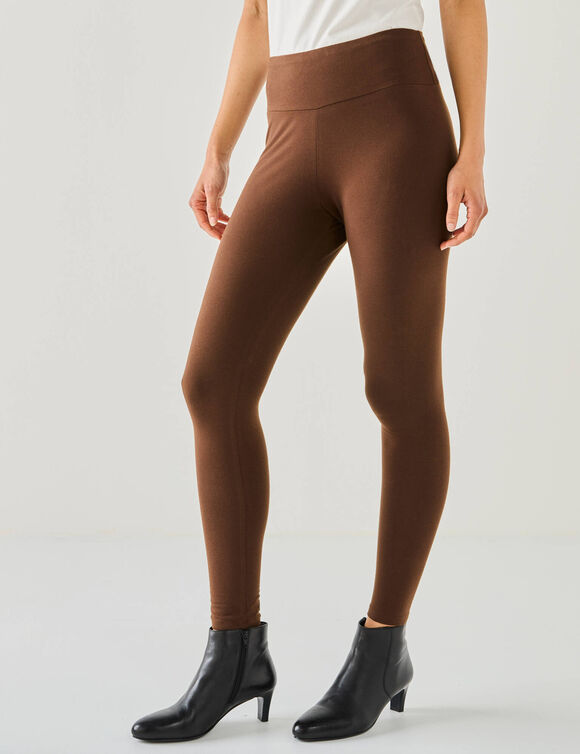 Legging taille haute, ventre plat (chocolat)