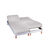 Drap-housse uni sommier articulé coton - bonnets 26 cm (gris perle)