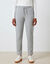 Pantalon jogpant ceinture &eacute;lastiqu&eacute;e molleton  (gris chin&eacute;)