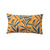 Kussenhoes met bladerenprint (geel)