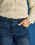Jean coupe large stretch, petite stature (stone)