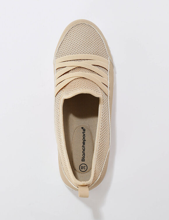 Ultra flexibele instapschoenen (taupe)