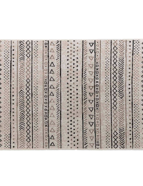 Tapis motif berbère, effet vieilli (naturel)