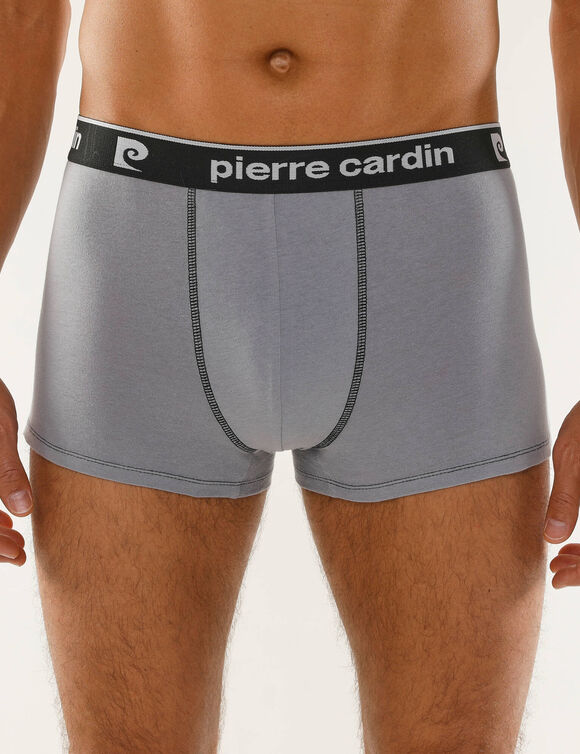 Boxer Pierre Cardin - lot de 4 (marine + noir + gris)