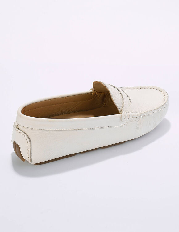 Mocassins en cuir (blanc)