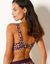 Maillot van bikini zonder beugels uit de postoperatieve collectie van Araminda (ecru / pruim)