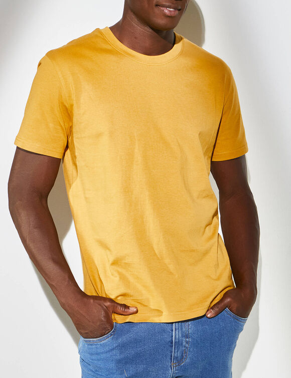 T-shirt col rond manches courtes - lot de 3 (orange + vert + jaune)