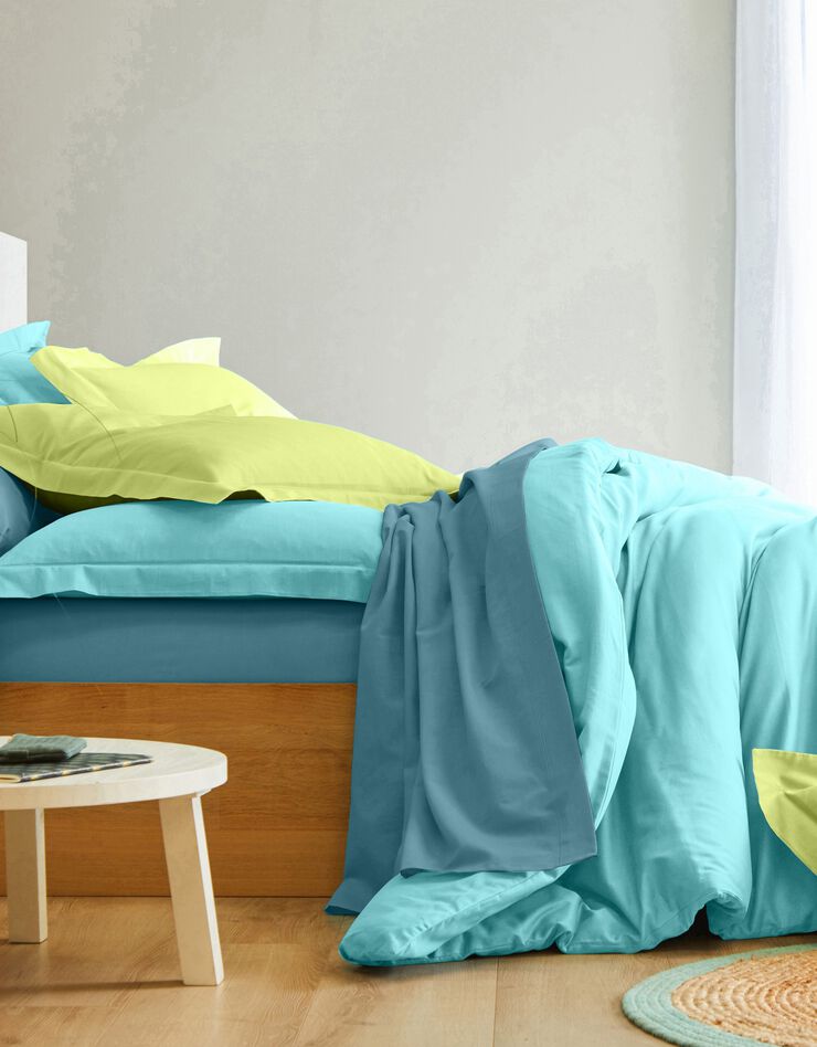 Linge de lit uni coton (cèdre)