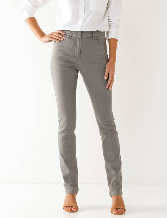 Jean sculptant, 5 poches (gris)