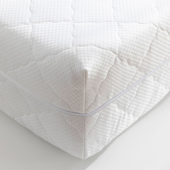 Integrale, gematelasseerde matrashoes met hotelkwaliteit - 20 cm (wit)