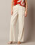 Ruime, soepele broek, linnenmix (naturel)