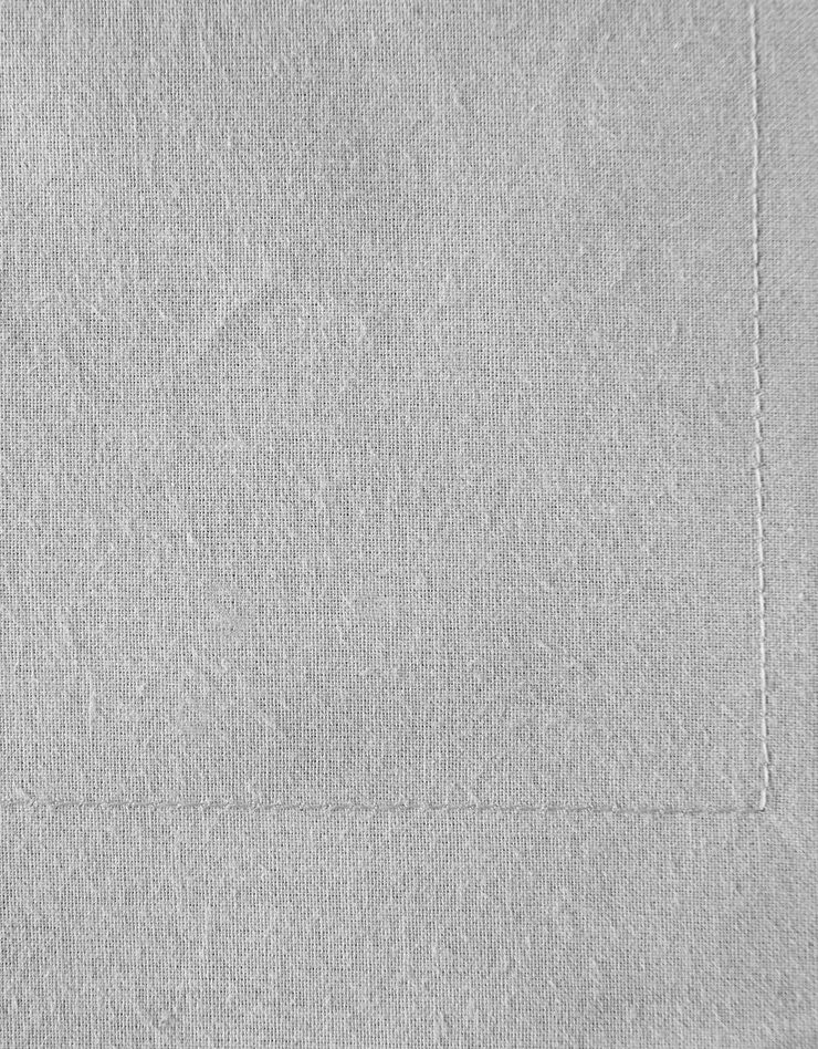 Linge de lit uni - coton bio (gris)