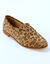 Leren mocassins met luipaardmotief (beige) Leren mocassins met luipaardmotief (beige)