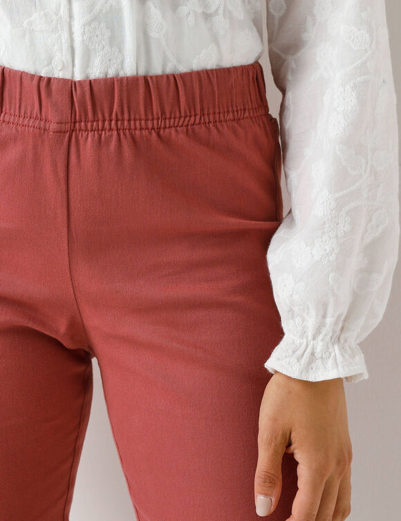 Pantalon sculptant, ceinture ventre plat (terracotta)