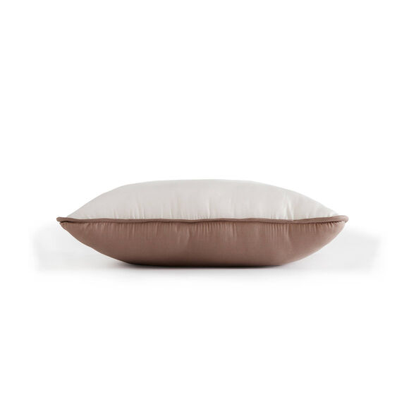 Tweekleurig deken in microvezel 350g/m2 (taupe / beige)