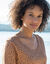T-shirt imprim&eacute; pois en coton biologique(**) (noisette)