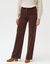 Pantalon velours coupe large taille haute, grande stature (chocolat)