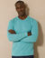 T-shirt met ronde hals en lange mouwen (aqua)