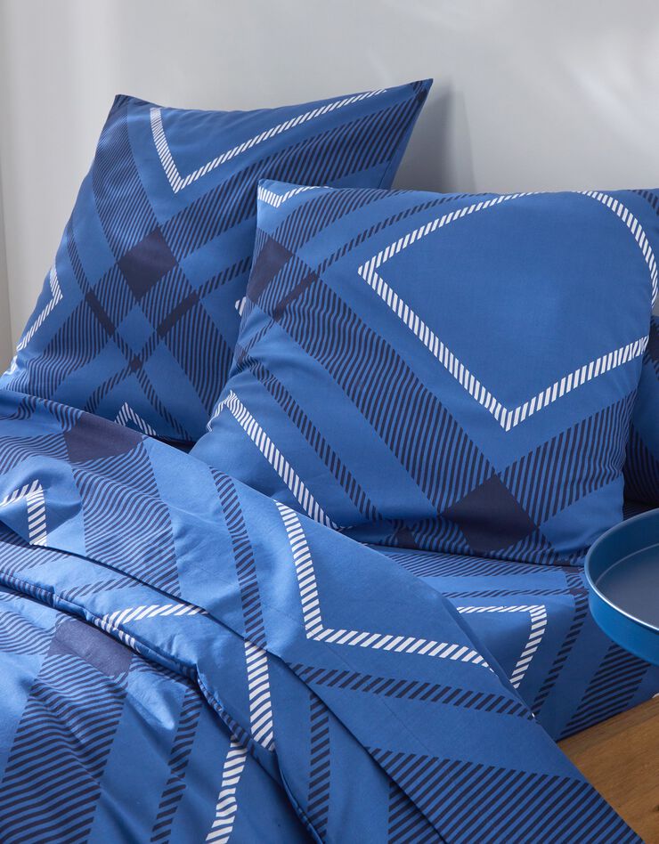 Parure de lit Andrew - coton polyester (bleu)