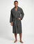 Peignoir mixte adulte uni col kimono personnalis&eacute; - &eacute;ponge bouclette 380 g/m&sup2; (anthracite)