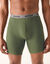 Boxer long coupe short - lot de 2 (marine + tilleul)