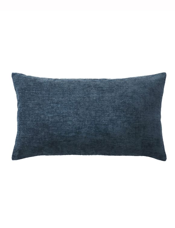 Housse de coussin chenille - lot de 2 (marine)