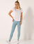 Legging in jerseytricot (grijsblauw)