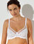 Soutien-gorge forme minimiseur avec armatures en tulle et dentelle - lot de 2 (blanc + noir)