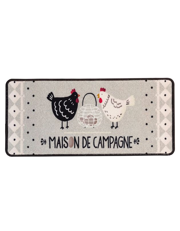 Tapis cuisine texte "Maison de campagne" (unique)