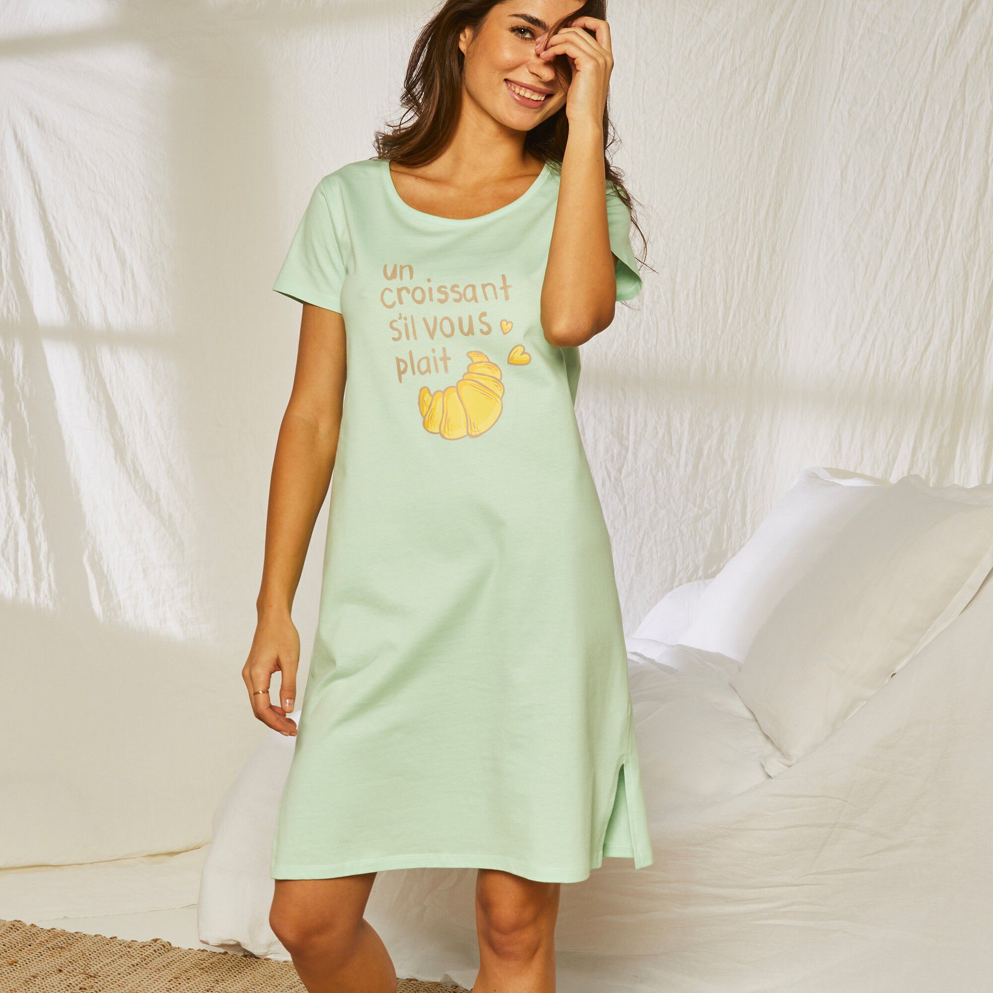 Blancheporte chemise de nuit courte best sale