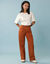 Pantalon coupe large, Sp&eacute;cial Petites (noisette)