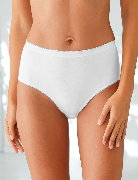 Culotte maxi basique - lot de 3 (3 blancs)