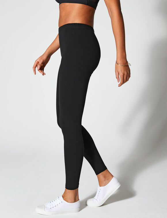 Legging taille élastiquée (noir)