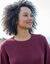 Pull col rond maille anglaise (bordeaux)