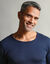 T-shirt sous-v&ecirc;tement homme col rond manches longues chaleur douce - lot de 2 (marine)