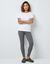 Legging taille &eacute;lastiqu&eacute;e, maille c&ocirc;tel&eacute;e - chaleur intense (gris anthracite chin&eacute;)