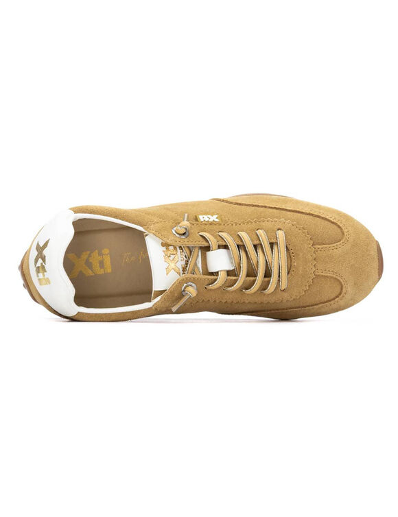 Baskets &agrave; lacets (moutarde)