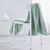 Bankdeken of plaid uni honingraat - katoen (celadon)
