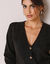 Vest met knopen in fantasietricot (zwart)