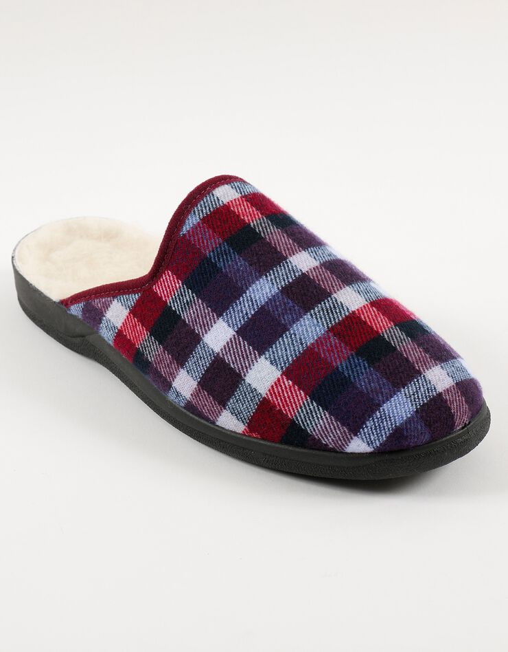 Mules homme fourrées - jusqu'au 47, bordeaux Mules homme fourrées - jusqu'au 47, bordeaux, hi-res image number 0