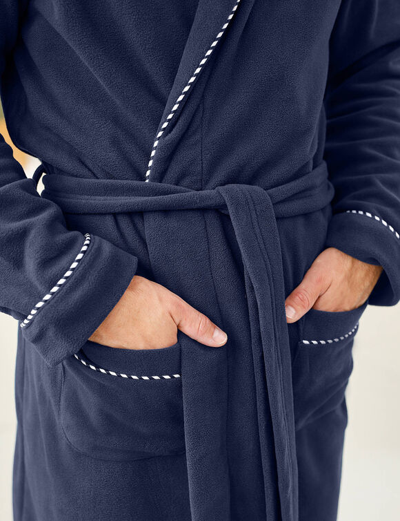 Robe de chambre maille polaire (marine)