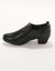 Wandelschoenen met rits - comfortabele breedte (zwart)