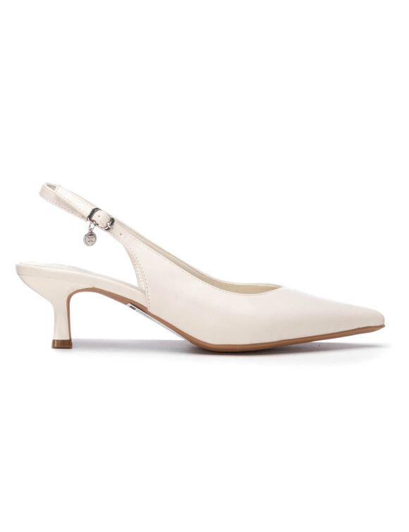 Escarpins slingback (&eacute;cru)